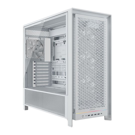 Corsair FRAME 5000D RS White Modular Mid Tower Tempered Glass PC Gaming Case