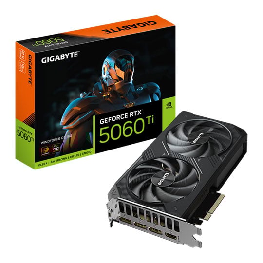 Gigabyte NVIDIA GeForce RTX 5060 Ti WINDFORCE OC 16GB Blackwell Graphics Card