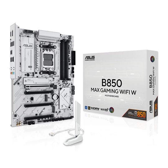 ASUS B850 MAX GAMING WIFI W AM5 DDR5 PCIe 5.0 ATX Motherboard