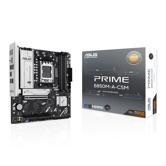 ASUS PRIME B850M-A-CSM AM5 DDR5 PCIe 5.0 mATX Motherboard