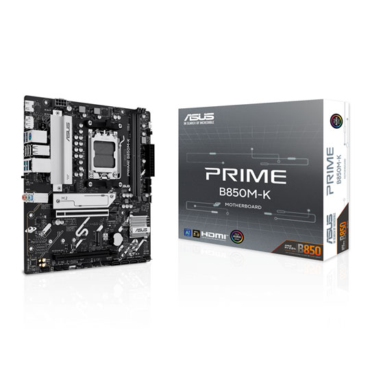 ASUS PRIME B850M-K AM5 DDR5 PCIe 5.0 mATX Motherboard