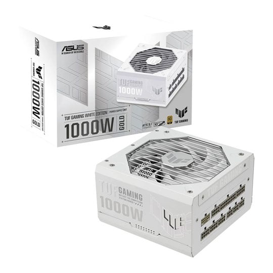 Refurbished ASUS TUF Gaming White Edition 1000W 80+ Gold PCIE 5.0 Power Supply ATX3.0