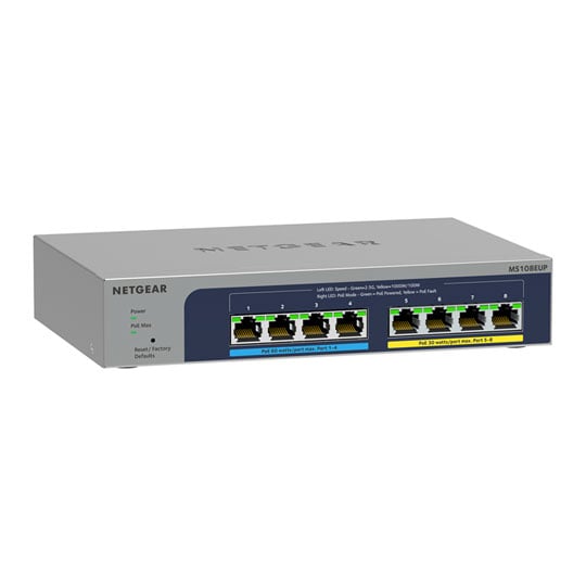 NETGEAR MS108EUP Easy Smart Managed Multi-Gigabit Switch