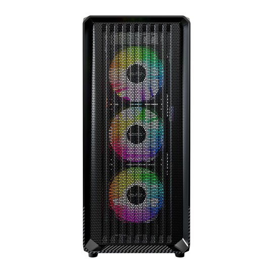 Montech X5 Black Mid Tower PC Case with 4 x ARGB Fans : image 3