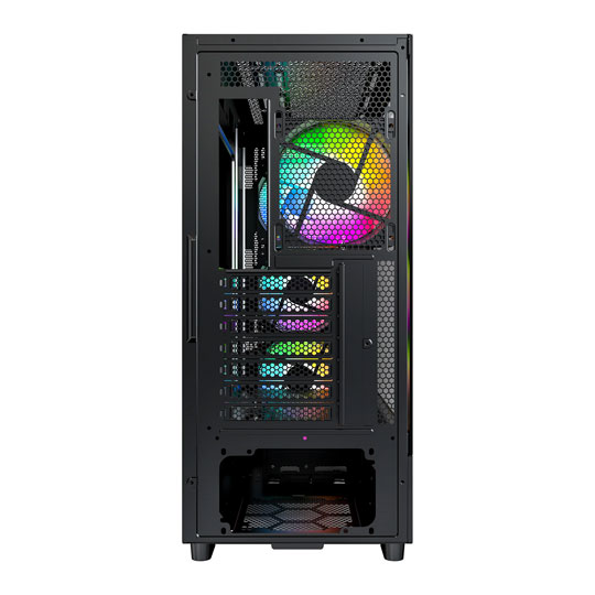 Montech X5 Black Mid Tower PC Case with 4 x ARGB Fans : image 4