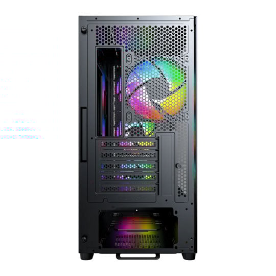 Montech X5M Black microATX Case with 4 x ARGB Fans : image 4