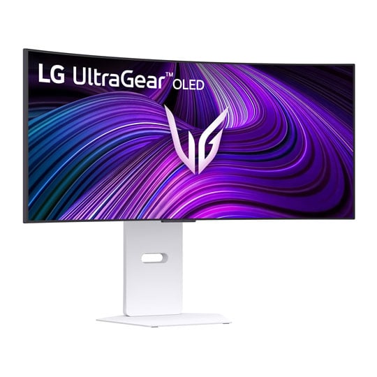 LG UltraGear 34" 34GX90SA-W WQHD 240Hz Curved FreeSync Premium OLED Gaming Monitor