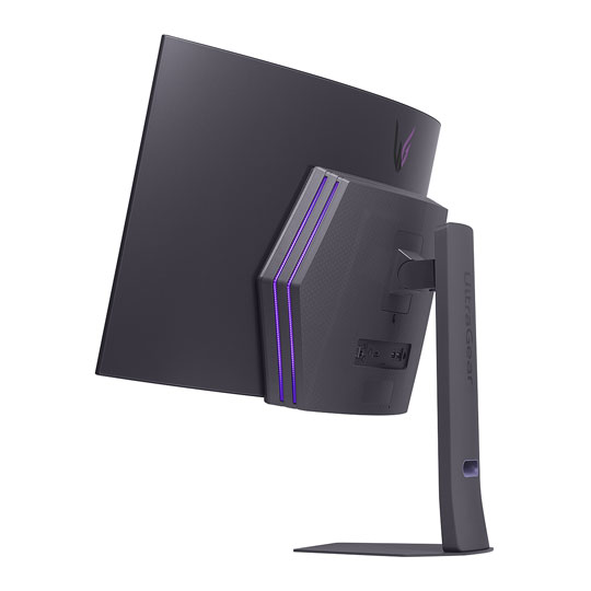 LG UltraGear 44.5" 45GX90SA-B WQHD 240Hz Curved FreeSync Premium OLED Gaming Monitor : image 3