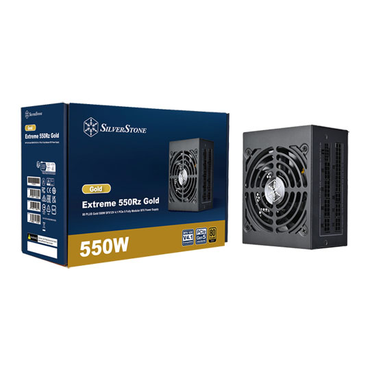 Silverstone 550 Watt Extreme 550Rz PCIe 5.0 80+ Gold Full Modular SFX PSU/Power Supply