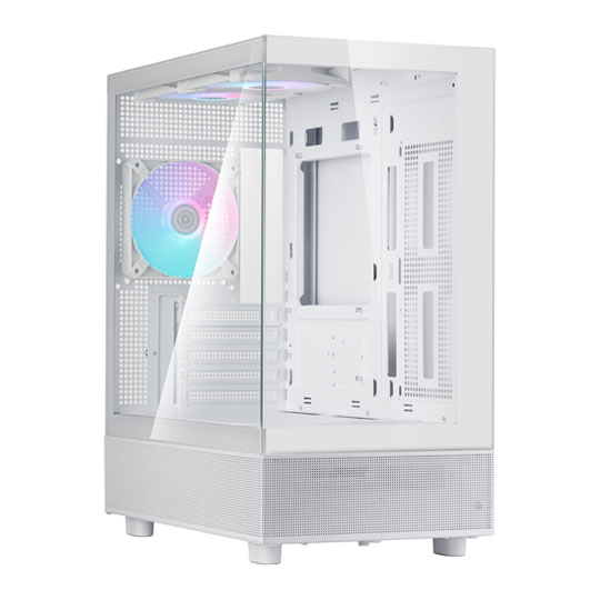 SilverStone Lucid 04 Tempered Glass White Micro-ATX Case