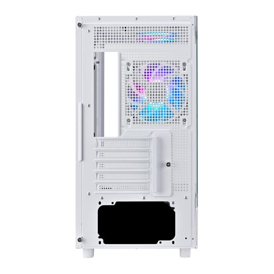 SilverStone Lucid 04 Tempered Glass White Micro-ATX Case : image 4