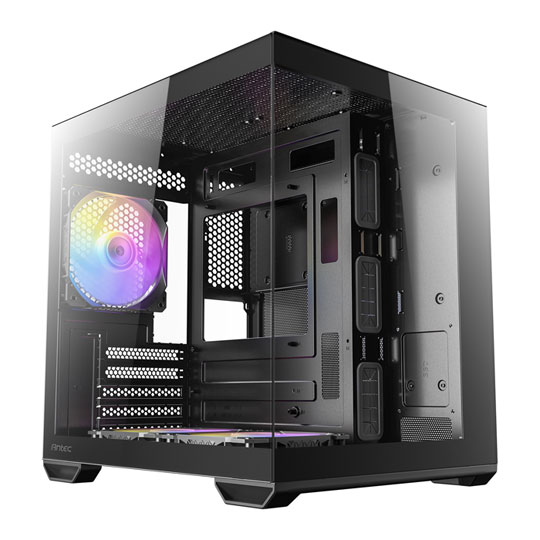 Antec CX60M ARGB Micro-ATX Mini Tower Tempered Glass Black PC Gaming Case