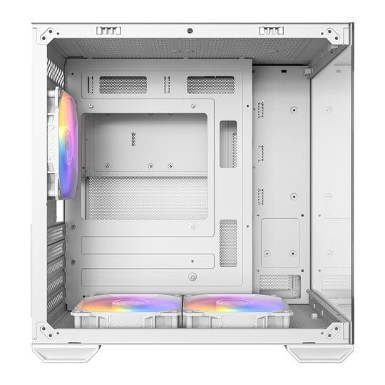 Antec CX60M ARGB Micro-ATX Mini Tower Tempered Glass White PC Gaming Case