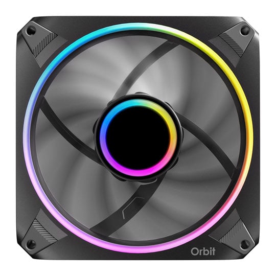 Antec Orbit 120 ARGB 120mm PWM Black Fans 3 Pack
