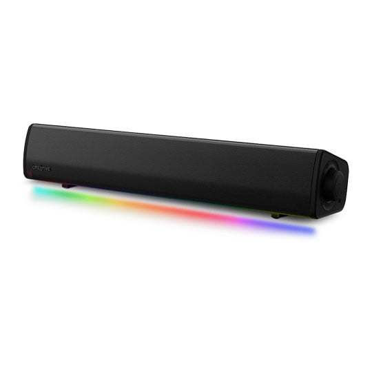 Creative Labs Sound Blaster GS3 Compact RGB Soundbar for Gaming Black