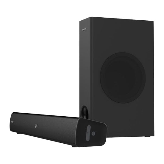 Creative Labs Stage V2 Soundbar & Subwoofer Kit with IR Remote for TV and Desktop Monitor