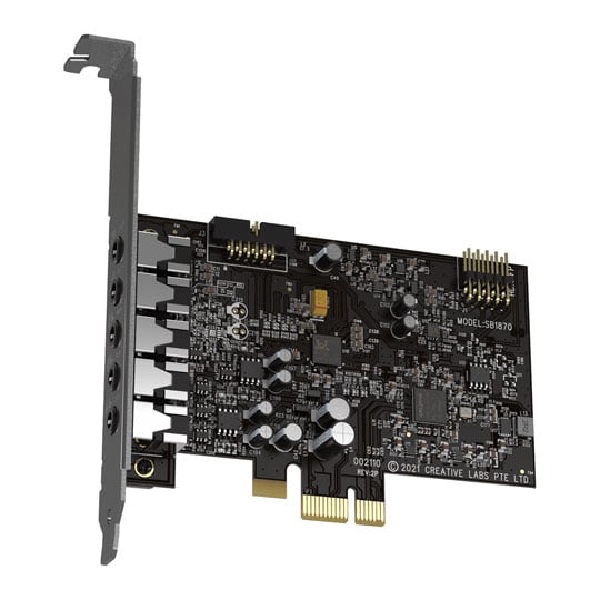 CREATIVE Sound Blaster Audigy FX v2 Upgradable Hi-res 5.1 PCI-e Sound Card