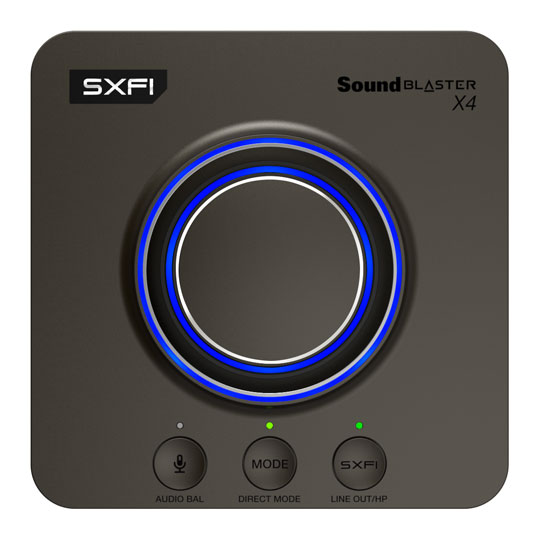 CREATIVE Sound Blaster X4 Hi-res External USB DAC and Headphone Amp Sound Card