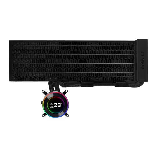 Lian Li Hydroshift II LCD-C 360N Black All-in-One Fanless CPU Cooler with LCD