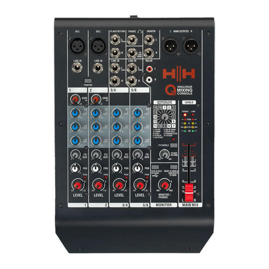 HH Q6FX 6-Channel Analogue Mixing Console