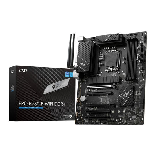 Open Box MSI Intel PRO B760-P WIFI DDR4 ATX Motherboard