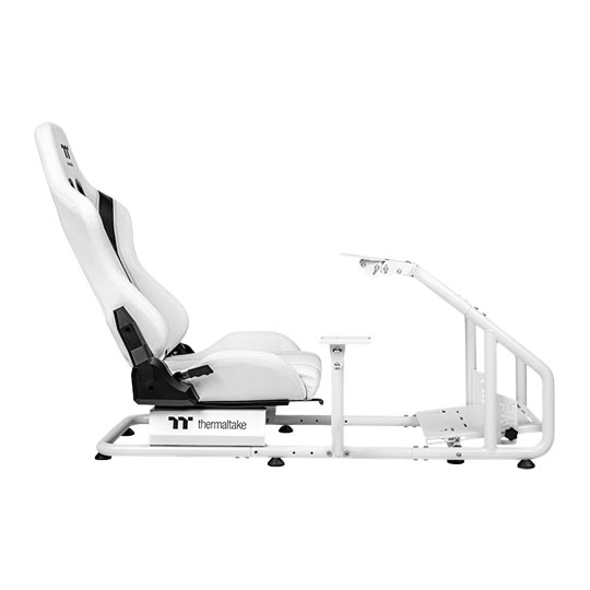 Thermaltake GR300 Racing Simulator Cockpit White with Reclining Seat Thermaltake GR300 Racing Simulator Cockpit White with Reclining Seat