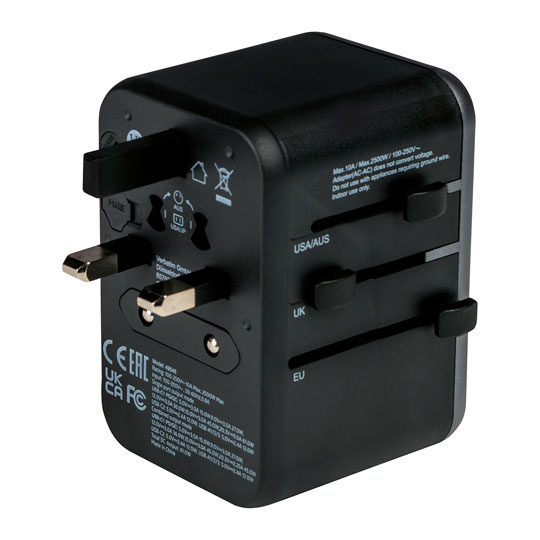 Verbatim UTA-04 USB-C / USB-A Universal Travel Adapter : image 3