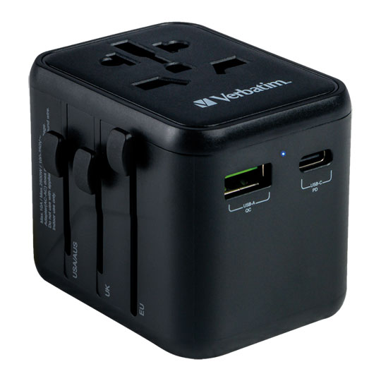 Verbatim UTA-02 USB-C / USB-A Universal Travel Adapter