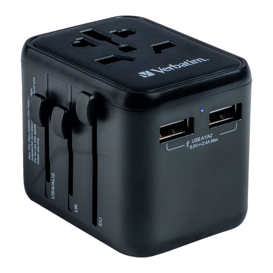 Verbatim UTA-01 USB-A Universal Travel Adapter