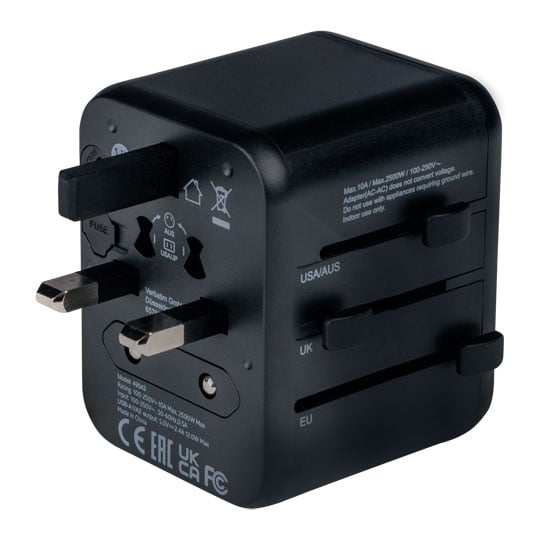 Verbatim UTA-01 USB-A Universal Travel Adapter : image 3