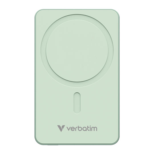 Verbatim Charge 'n' Go Wireless / USB-C 10000mAh Power Bank, Green