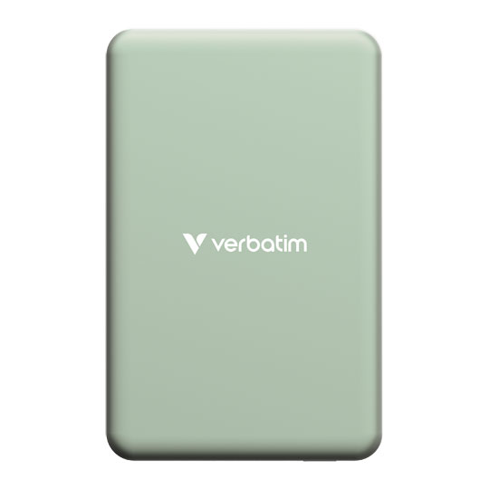 Verbatim Charge 'n' Go Wireless / USB-C 10000mAh Power Bank, Green : image 4