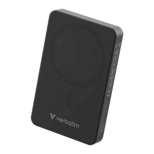 Verbatim Charge 'n' Go Wireless / USB-C 10000mAh Power Bank, Black