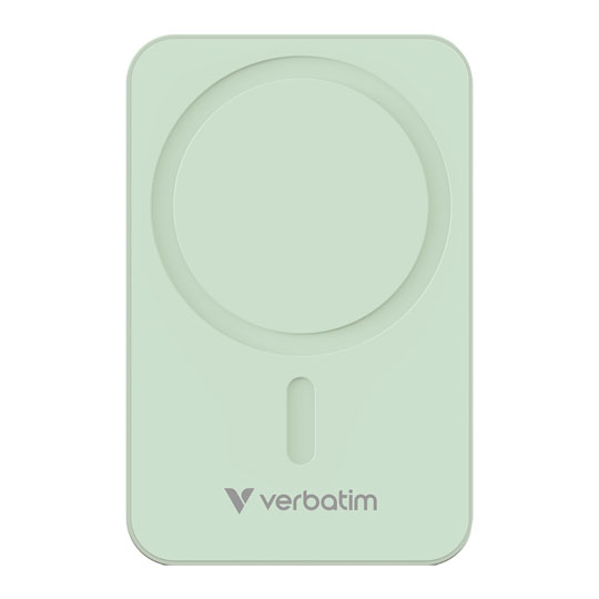 Verbatim Charge 'n' Go Wireless / USB-C 20000mAh Power Bank, Green
