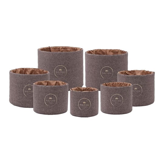 Meinl Sonic Energy CSBPSSET2 Crystal Singing Bowl Sleeve Set, Brown