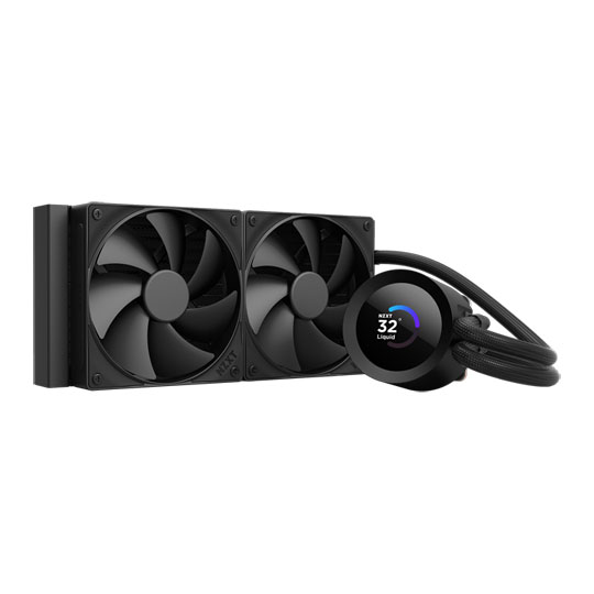NZXT 240mm Kraken Plus Intel/AMD CPU Liquid Cooler with 1.54" LCD Black