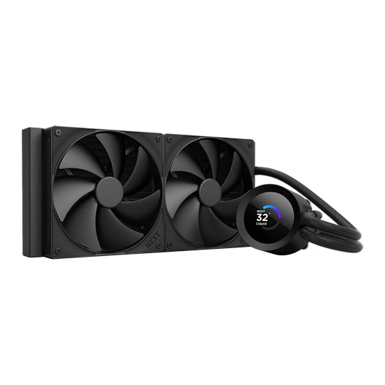 NZXT 280mm Kraken Plus Intel/AMD CPU Liquid Cooler with 1.54" LCD Black