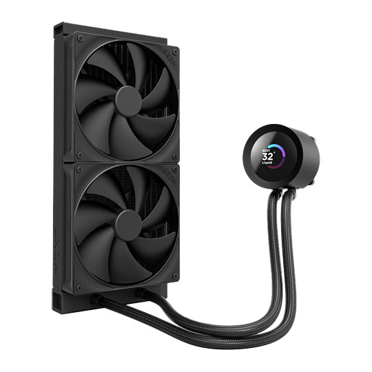 NZXT 280mm Kraken Plus Intel/AMD CPU Liquid Cooler with 1.54" LCD Black : image 4