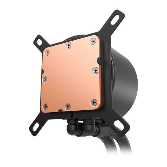 NZXT 360mm Kraken Plus Intel/AMD CPU Liquid Cooler with 1.54" LCD Black : image 3