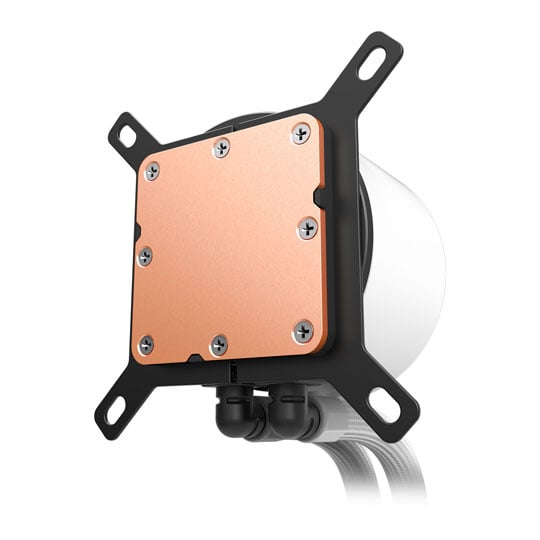 NZXT 360mm Kraken Plus Intel/AMD CPU Liquid Cooler with 1.54" LCD White : image 3