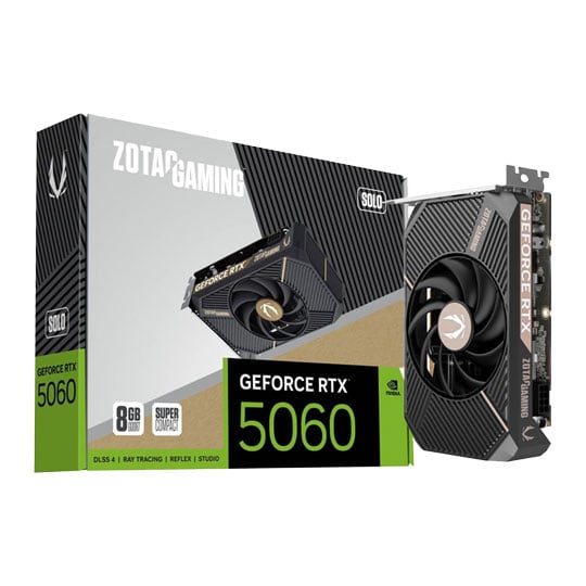 ZOTAC NVIDIA GeForce RTX 5060 SOLO 8GB Blackwell Graphics Card
