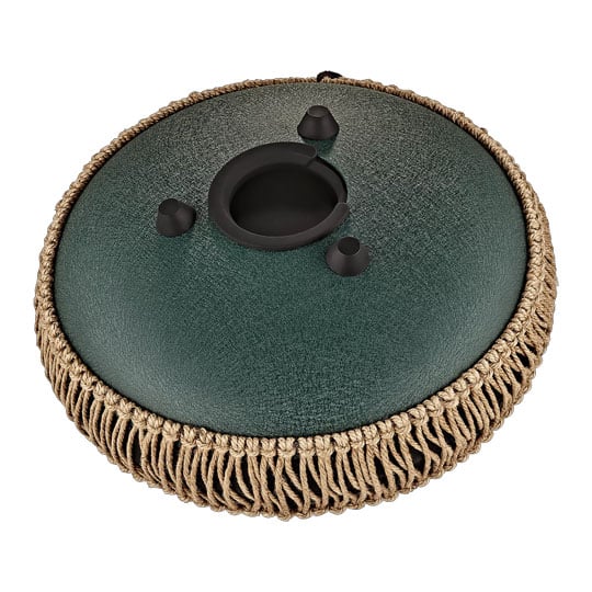 Meinl Sonic Energy 10" Medium Octave Steel Tongue Drum, F# Minor, 8 Notes, 432 Hz, Dark Green