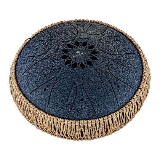 Meinl Sonic Energy 10" Medium Octave Steel Tongue Drum, C Minor, 8 Notes, 432 Hz, Navy Blue