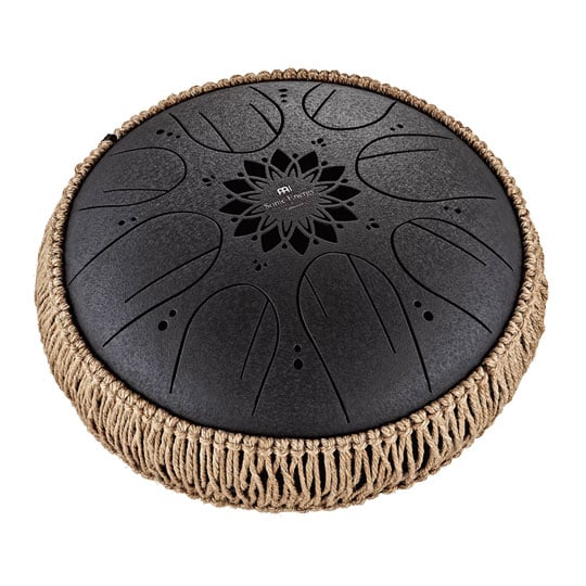 Meinl Sonic Energy 10" Medium Octave Steel Tongue Drum, B Minor, 8 Notes, 432 Hz, Black