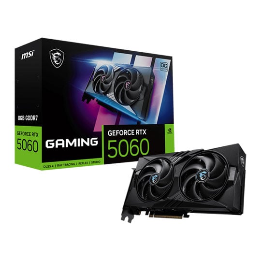 MSI NVIDIA GeForce RTX 5060 8GB GAMING OC Blackwell Graphics Card