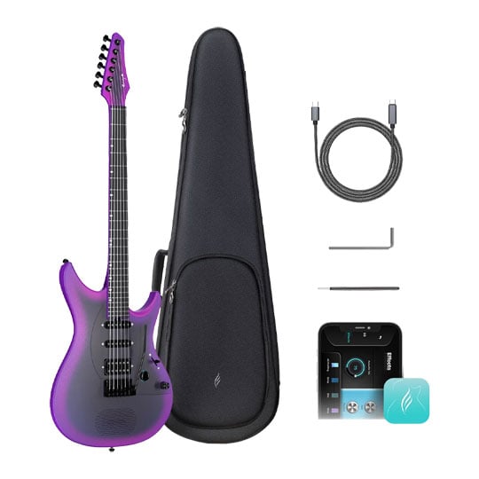 Enya Inspire Smart Electric Guitar - Royal Purple