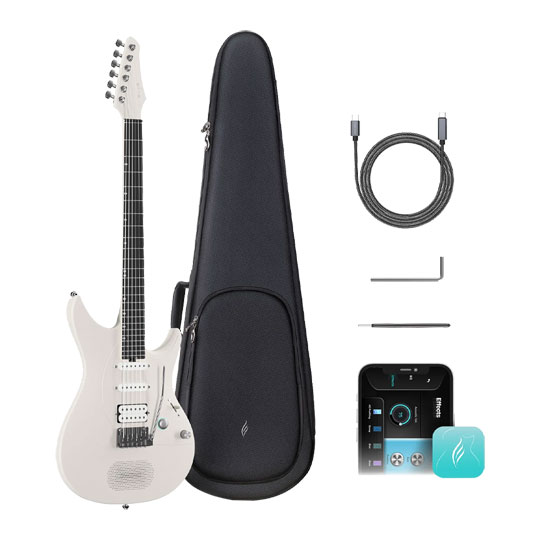 Enya Inspire Smart Electric Guitar - Ivory