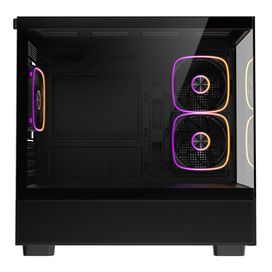 CiT Solar Black Micro-ATX Tempered Glass PC Gaming Case