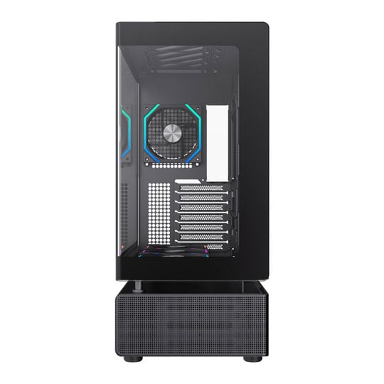 GameMax N80 Black Mid Tower Tempered Glass PC Gaming Case with 6x ARGB Fans : image 3
