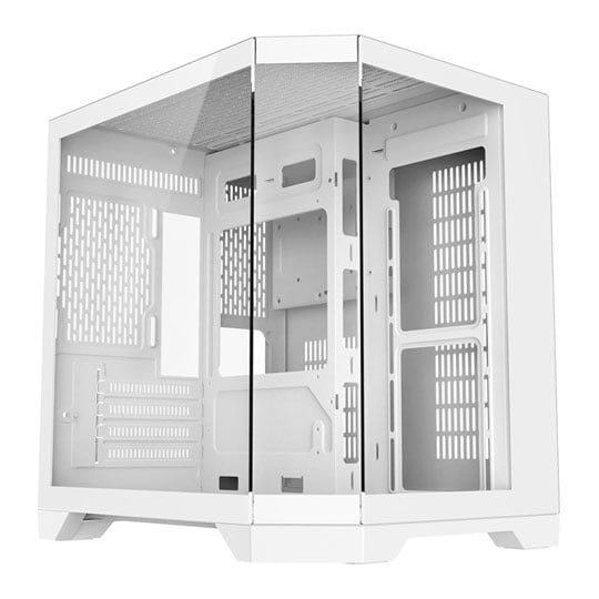 CiT DS240 White Micro-ATX Tempered Glass PC Gaming Case